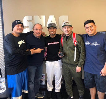 Elie Seckbach with Victor Conte and Team Mikey Garcia