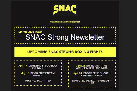 SNAC Strong Newsletter March 2021