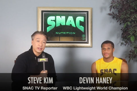 WBC World Champion Devin "The Dream" Haney Interview with SNAC TV Reporter Steve Kim - Haney vs Linares