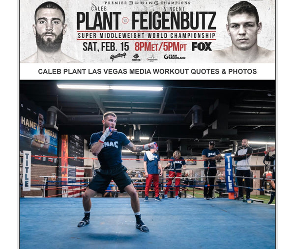 CALEB PLANT LAS VEGAS MEDIA WORKOUT QUOTES & PHOTOS