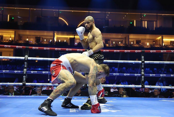 Chris Eubank Jnr stops Kamil Szeremeta before confronting Conor Benn