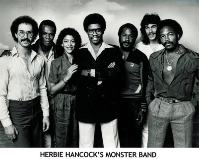 Victor Conte with Herbie Hancock's Monster Band in 1980