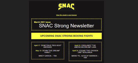 SNAC Strong Newsletter March 2021
