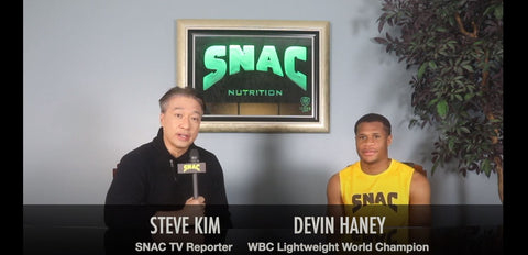WBC World Champion Devin "The Dream" Haney Interview with SNAC TV Reporter Steve Kim - Haney vs Linares