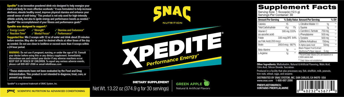 SNAC Strong Training Stack