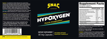 Supplement facts for HypOxygen